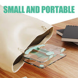 NNEDSZ Green Acrylic Foldable Tablet and Phone Stand - 360° Rotation, Anti-Slip Design, Lightweight and Compact
