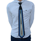 NNEDSZ Style 02 LED Sound-Activated Glowing Tie - Party Performance Accessory with Adjustable Light Patterns(Batteries not included, self-provided)