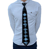 NNEDSZ Style 06 LED Sound-Activated Glowing Tie - Party Performance Accessory with Adjustable Light Patterns(Batteries not included, self-provided)