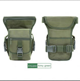 NNEDSZ Green Tactical Outdoor Leg Bag - 900D Durable Multi-Layer Waist Pack for Cycling, Fishing, and Security