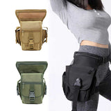NNEDSZ Green Tactical Outdoor Leg Bag - 900D Durable Multi-Layer Waist Pack for Cycling, Fishing, and Security