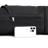 NNEDSZ Black Durable Yoga Mat Carry Bag – Multi-Functional Fitness Backpack with Wet Pocket(Mugs are filming props, not included)