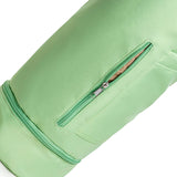 NNEDSZ Green Durable Yoga Mat Carry Bag - Multi-Functional Fitness Backpack with Wet Pocket(Mugs are filming props, not included)