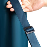 NNEDSZ Dark Blue Durable Yoga Mat Carry Bag - Multi-Functional Fitness Backpack with Wet Pocket(Mugs are filming props, not included)