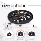NNEDSZ Black Portable Drawstring Cosmetic Storage Bag for Travel and Daily Use(Cosmetics pictured are photo props and are not included)