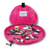 NNEDSZ Pink Portable Drawstring Cosmetic Storage Bag for Travel and Daily Use(Cosmetics pictured are photo props and are not included)