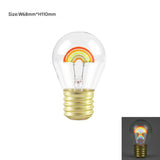 NNEDSZ Rainbow Shape Portable USB Rechargeable LED Bulb - Night Light & Festive Decor