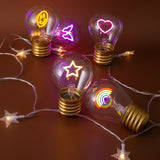 NNEDSZ Daisy Shape Portable USB Rechargeable LED Bulb - Night Light & Festive Decor
