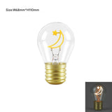NNEDSZ Star and Moon Shape Portable USB Rechargeable LED Bulb - Night Light & Festive Decor