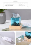 NNEDSZ Shell Dolphin Jumping Handcrafted Ocean Resin Whale Night Light - Unique Home Decor Table Lamp