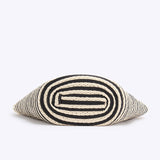 NNEDSZ White And Yellow Stripes Handmade Large Capacity Striped Beach Tote Bag with Zipper and Inner Pocket - Summer Vacation Woven Shoulder Bag for Women