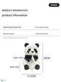 NNEDSZ Ceramic Panda Tissue Box Holder - Creative Cartoon Napkin Dispenser for Home Decor
