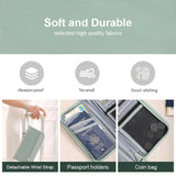 NNEDSZ Black Portable RFID Blocking Travel Passport Holder with Large Capacity