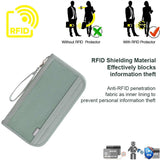 NNEDSZ Black Portable RFID Blocking Travel Passport Holder with Large Capacity