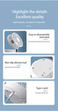 NNEDSZ Dark Blue Remote-Control Wall-Mount Foldable Mini USB Fan with Night Light and Digital Display