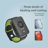 NNEDSZ Light Purple Wearable Cooling and Heating Wristband - Mini Wearable Air Conditioner for Instant Heat or Cool Relief with USB Fast Charging