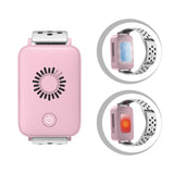 NNEDSZ Pink Wearable Cooling and Heating Wristband - Mini Wearable Air Conditioner for Instant Heat or Cool Relief with USB Fast Charging