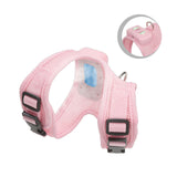 NNEDSZ Size S Pink Pet Cooling Harness  LED Lights & Leash - Summer Relief for Small Dogs and Cats