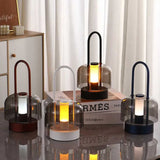 NNEDSZ Black Portable Rechargeable LED Lantern – Touch Control, Adjustable Brightness, USB Charging