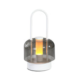 NNEDSZ White Portable Rechargeable LED Lantern -Touch Control, Adjustable Brightness, USB Charging