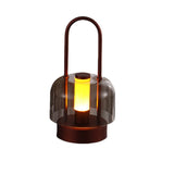 NNEDSZ Brown Portable Rechargeable LED Lantern - Touch Control, Adjustable Brightness, USB Charging