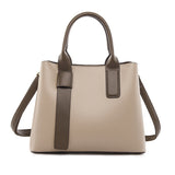 NNEDSZ Light Brown And Brown Retro Fashion Handbag - Elegant Tote with Large Capacity for Work and Daily Use