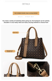 NNEDSZ Light Brown And Brown Retro Fashion Handbag - Elegant Tote with Large Capacity for Work and Daily Use