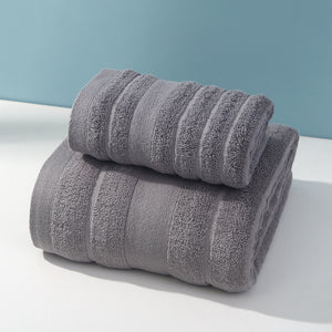 NNEDSZ Dark gray Premium Soft Cotton Towels Set Absorbent, Quick-Dry, Comfortable and Durable, Available in Multiple Colors