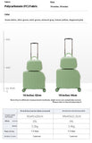 NNEDSZ Pink 18-Inch Lightweight Carry-On Luggage - Waterproof & Anti-Theft Suitcase with Silent Universal Wheels