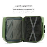 NNEDSZ Mint Green 18-Inch Lightweight Carry-On Luggage - Waterproof & Anti-Theft Suitcase with Silent Universal Wheels