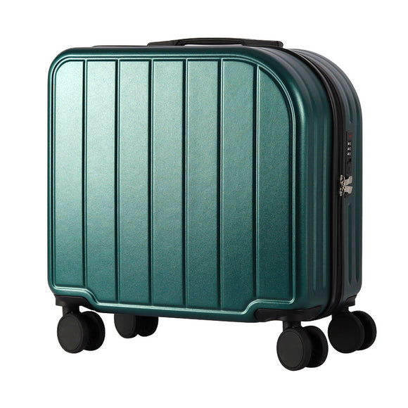 NNEDSZ Dark Green 18-Inch Lightweight Carry-On Luggage - Waterproof & Anti-Theft Suitcase with Silent Universal Wheels