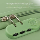 NNEDSZ Dark Green 18-Inch Lightweight Carry-On Luggage - Waterproof & Anti-Theft Suitcase with Silent Universal Wheels