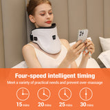 NNEDSZ Electric Heated Neck Massager with Carbon Fiber Infrared Therapy & Customizable Temperatures