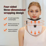 NNEDSZ Electric Heated Neck Massager with Carbon Fiber Infrared Therapy & Customizable Temperatures