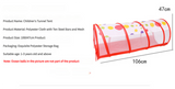 NNEDSZ Orange 3-in-1 Kids Play Tent Set - Foldable Indoor/Outdoor Tunnel and Ball Pit with Fence