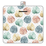 NNEDSZ Thickened Waterproof Picnic Blanket - Portable Outdoor Beach Mat for Camping and Hiking 150*200cm(Leaves)