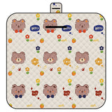 NNEDSZ Thickened Waterproof Picnic Blanket - Portable Outdoor Beach Mat for Camping and Hiking 150*200cm(Bow tie bear)