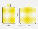 NNEDSZ Thickened Waterproof Picnic Blanket - Portable Outdoor Beach Mat for Camping and Hiking 150*200cm(Bow tie bear)