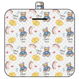 NNEDSZ Thickened Waterproof Picnic Blanket - Portable Outdoor Beach Mat for Camping and Hiking 150*200cm(Rainbow Bear)