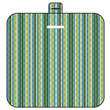 NNEDSZ Thickened Waterproof Picnic Blanket - Portable Outdoor Beach Mat for Camping and Hiking 150*200cm(Green Stripes)