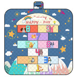 NNEDSZ Thickened Waterproof Picnic Blanket - Portable Outdoor Beach Mat for Camping and Hiking 150*200cm(Hopscotch)