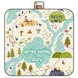 NNEDSZ Thickened Waterproof Picnic Blanket - Portable Outdoor Beach Mat for Camping and Hiking 150*200cm(Nature Tours)