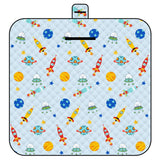 NNEDSZ Thickened Waterproof Picnic Blanket - Portable Outdoor Beach Mat for Camping and Hiking 150*200cm(Rocket)