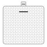 NNEDSZ Thickened Waterproof Picnic Blanket - Portable Outdoor Beach Mat for Camping and Hiking 150*200cm(White plaid)