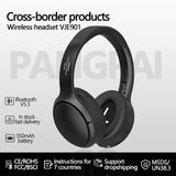 NNEDSZ Sliver VJE901 Wireless Bluetooth Over-Ear Headphones with Active Noise Cancelling