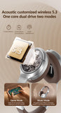 NNEDSZ Sliver VJE901 Wireless Bluetooth Over-Ear Headphones with Active Noise Cancelling