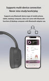 NNEDSZ Blue P2963 Wireless Bluetooth Headphones with LED Light, Hi-Fi Sound, and Sport Design