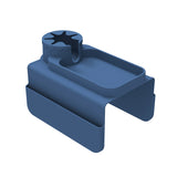 NNEDSZ Dark Blue Multi-Functional Silicone Couch Cup Holder with Storage Organizer | Durable and Creative Armrest Tray