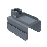 NNEDSZ Gray Multi-Functional Silicone Couch Cup Holder with Storage Organizer | Durable and Creative Armrest Tray