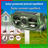 NNEDSZ Solar-Powered Ultrasonic Animal Repellent - Outdoor, Waterproof Pest Deterrent for Rodents, Birds, and More